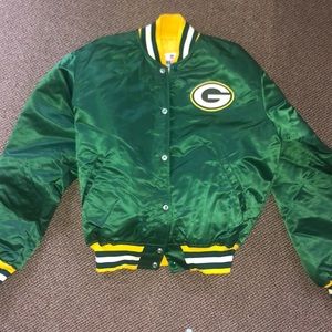 Green Bay Packers satin bomber jacket